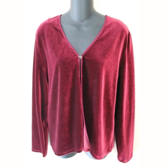 Norton Studio Women's Large L Faux Velvet‎ One - Picture 1 of 5